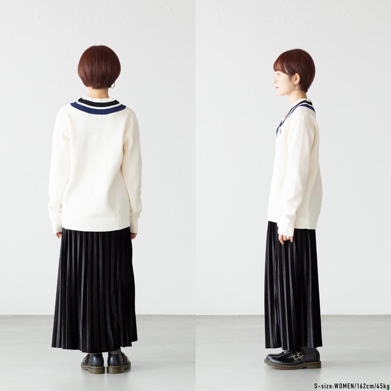 FRED PERRY フレッドペリー チルデン セーター K4536 ストライプ FRED PERRY フレッドペリー チルデン セーター K4536 ストライプ