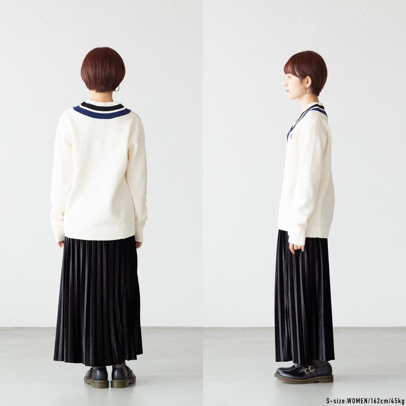 フレッドペリー チルデン セーター K4536 ストライプド Vネック ジャンパー Striped V-Neck Jumper｜cocochiya｜08