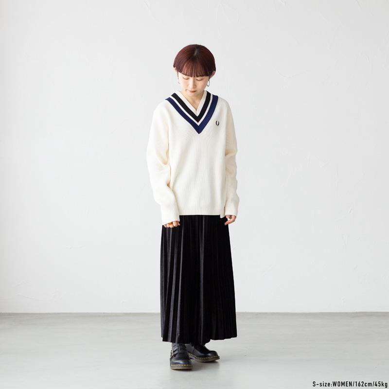 FRED PERRY フレッドペリー チルデン セーター K4536 ストライプ FRED PERRY フレッドペリー チルデン セーター K4536 ストライプ