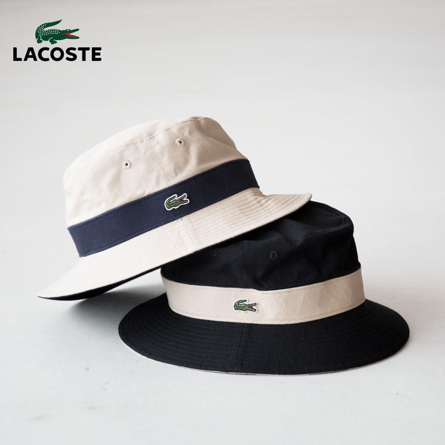 LACOSTE ラコステ バケットハット リバーシブル サファリ ハット LACOSTE ラコステ バケットハット リバーシブル サファリ ハット