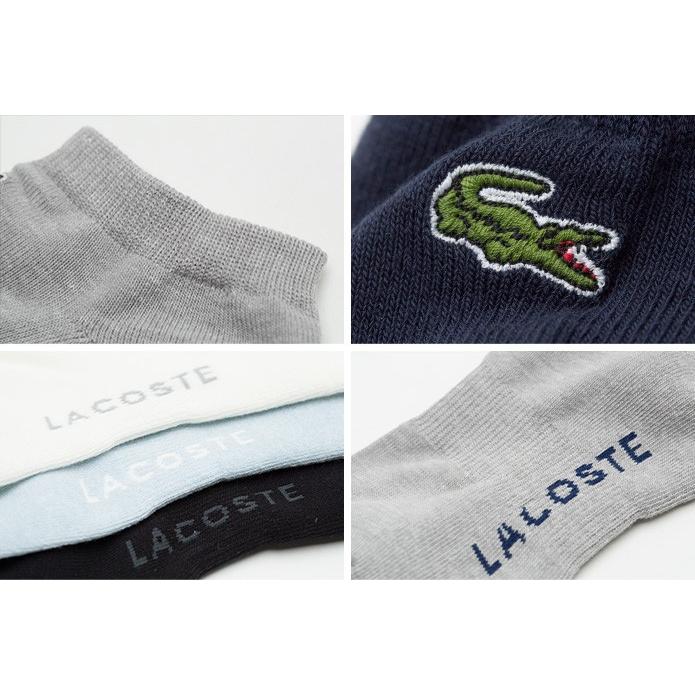 LACOSTE（ラコステ） 日本製 ソックス パイル アンクル丈 一足組