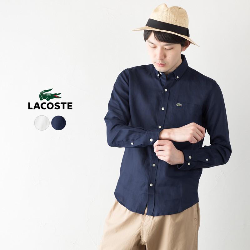 ラコステ リネン ボタンダウンシャツ Ch162el メンズ 長袖 レギュラーフィット Lacoste Linenshirt ココチヤ 通販 Yahoo ショッピング
