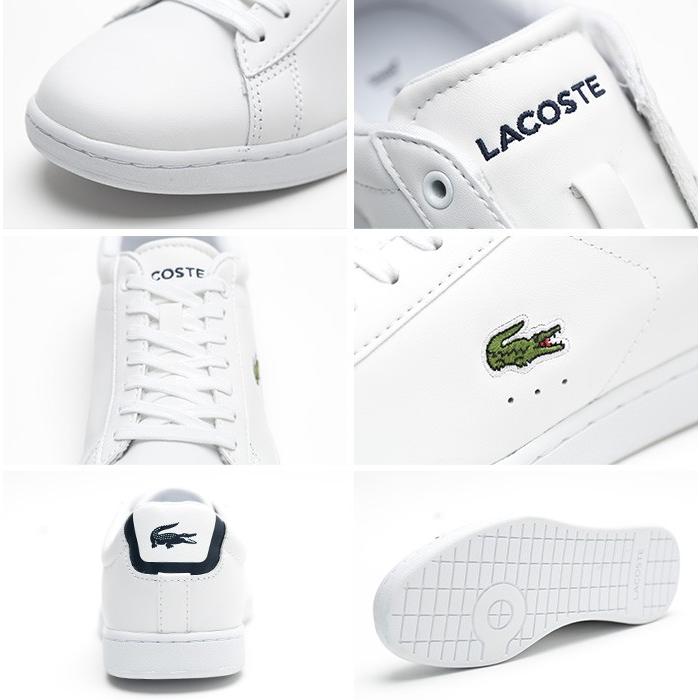 ラコステ本革スニーカー白　37 23センチ位新品未使用 ラコステ シューズ カーナビー BL1 WZK132-001 レディース スニーカー