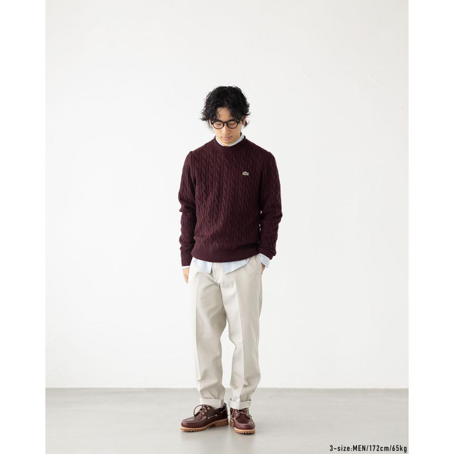 LACOSTE（ラコステ） ケーブル編み セーター ケーブル クルーネック