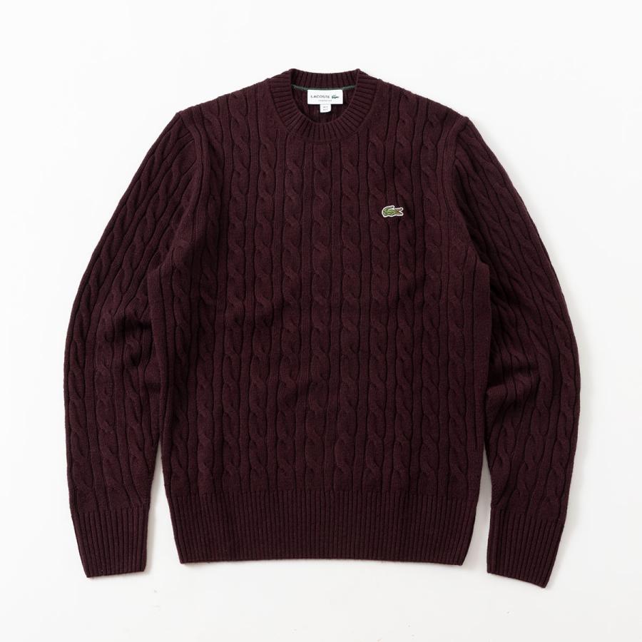 LACOSTE（ラコステ） ケーブル編み セーター ケーブル クルーネック