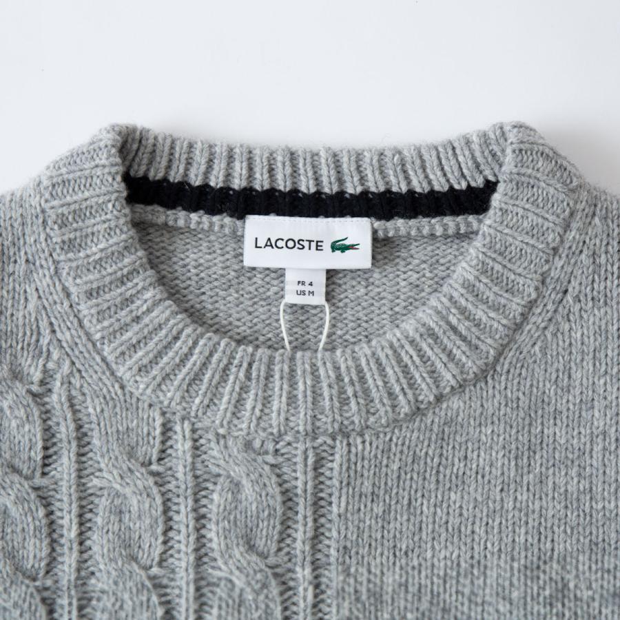 LACOSTE（ラコステ） アシンメトリー クルーネック ニットセーター 