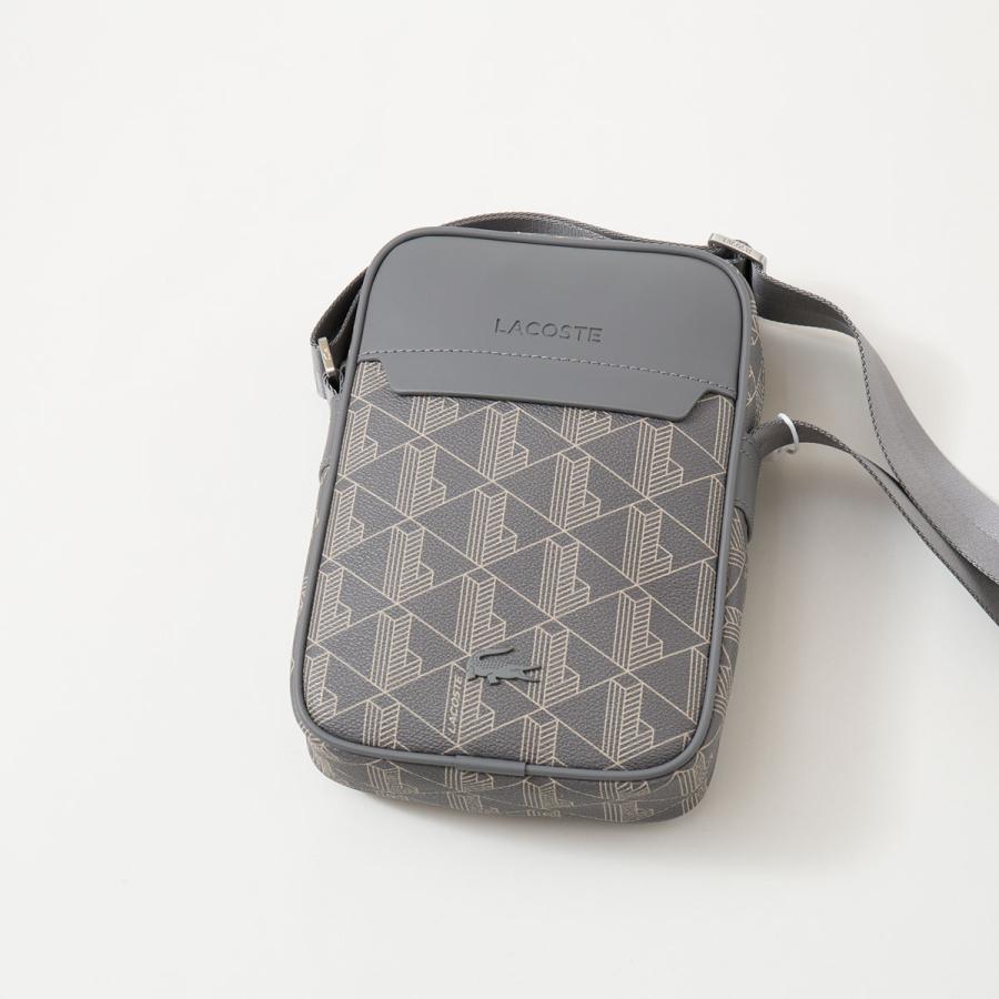 LACOSTE モノグラムバーティカルショルダーバッグ ラコステ LACOSTE メンズ バッグ ボディバッグ ザ ブレンド