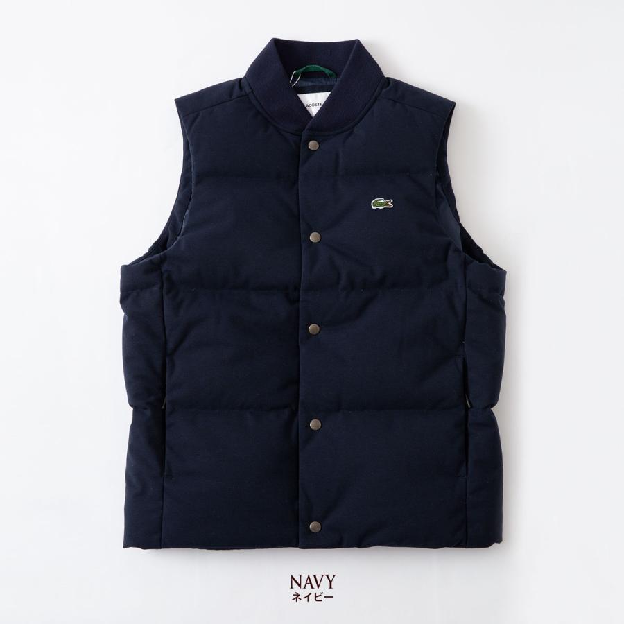 LACOSTE ラコステ コットンピケ 鹿の子 ダウンベスト BH101LJ-99 LACOSTE ラコステ コットンピケ 鹿の子 ダウンベスト BH101LJ-99