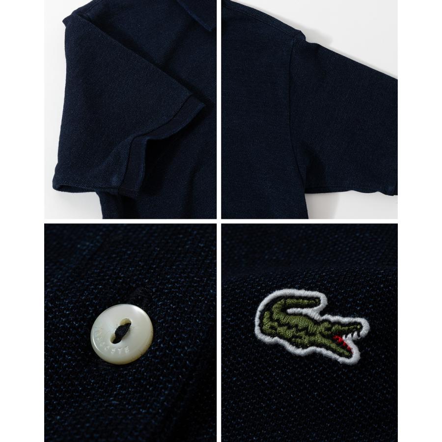 LACOSTE（ラコステ） インディゴ 鹿の子 ポロドレス ロング マキシ