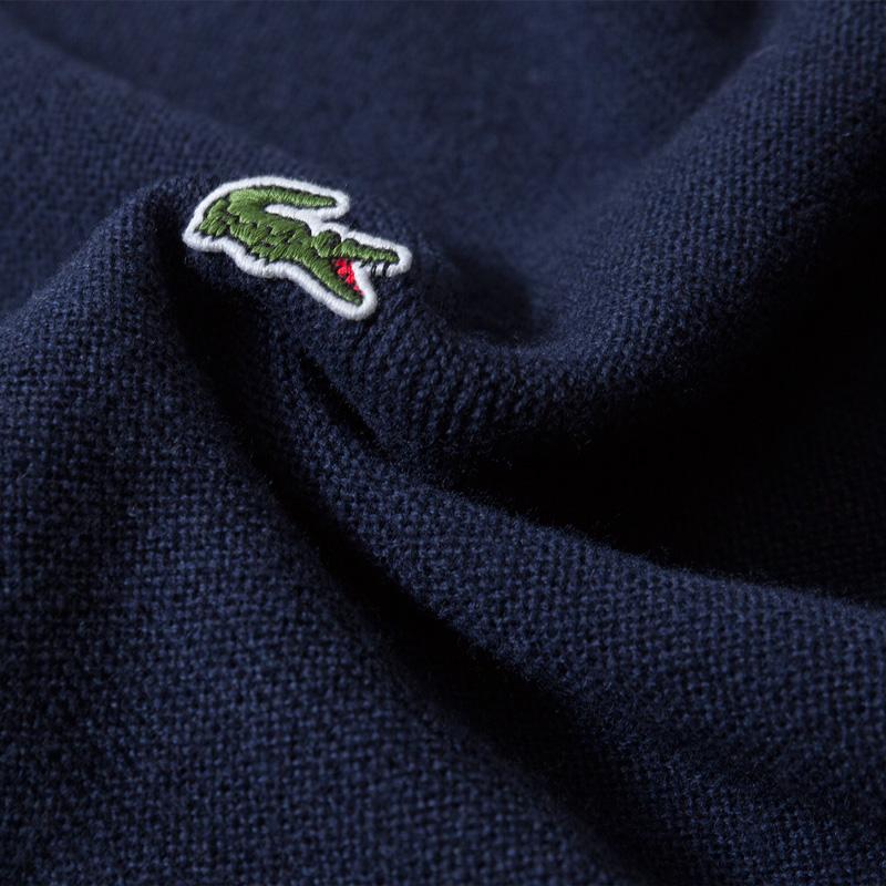 LACOSTE ラコステ ガーター編み Vネック カーディガン AH0397L LACOSTE ラコステ ガーター編み Vネック カーディガン AH0397L