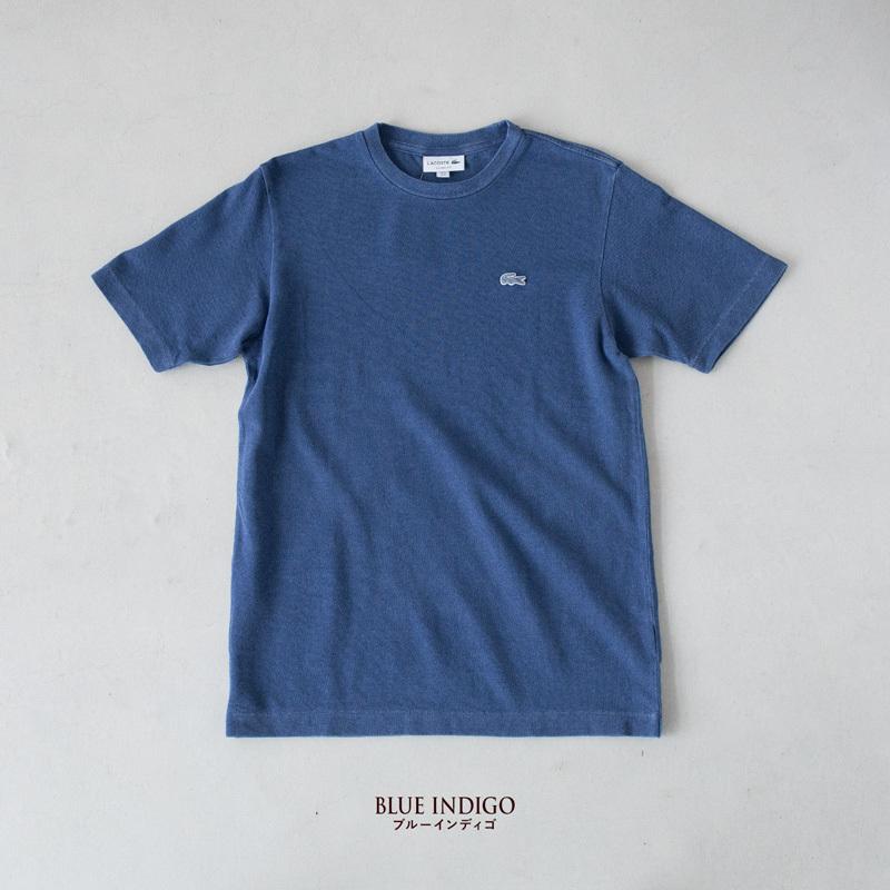 ラコステ　ポロシャツ　インディゴ染め　新品 LACOSTE｜配色リブニットインディゴポロシャツ | Rakuten