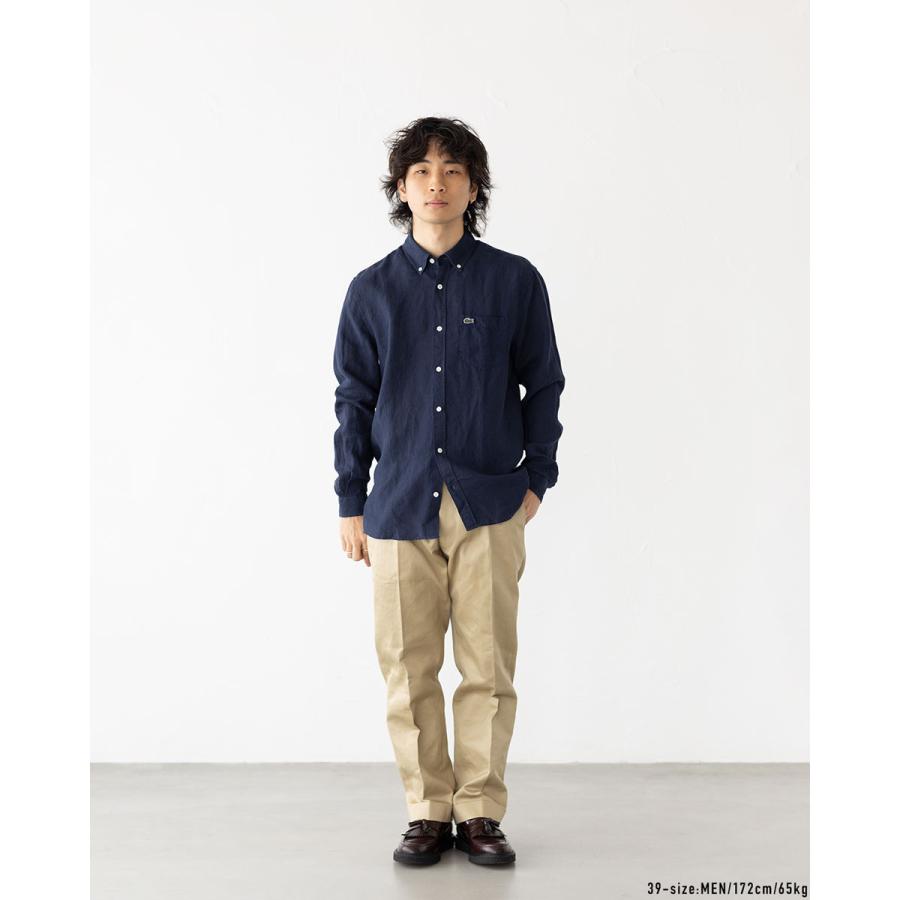 LACOSTE（ラコステ） リネン ボタンダウン シャツ CH5667/CH2188
