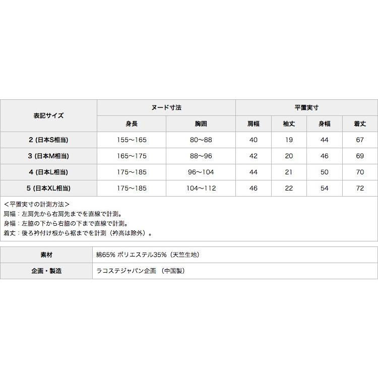 ラコステ デカワニ Tシャツ クルーネック TH3377L ネコポス可