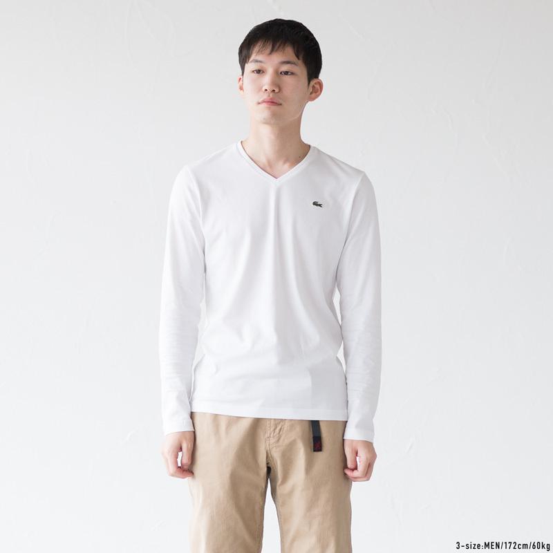 LACOSTE（ラコステ） [製造中止・日本製あり]ラコステ 長袖 丸首・V首
