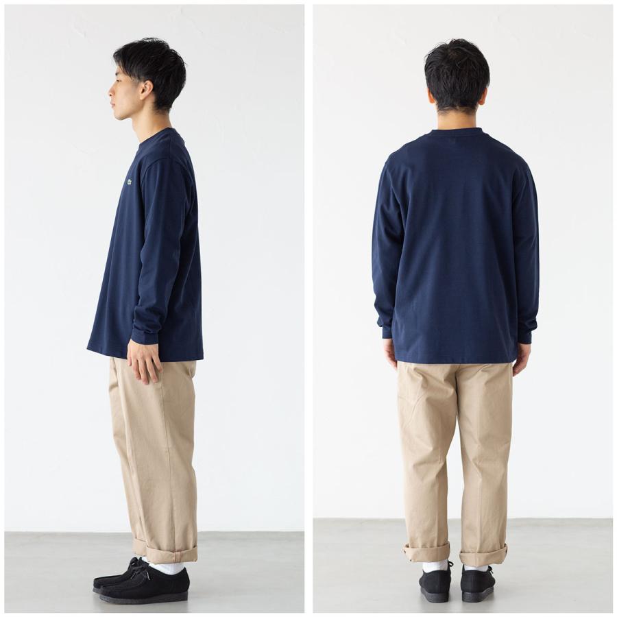LACOSTE（ラコステ） 長袖 Tシャツ TH9383-99 裏パイル ワンポイント