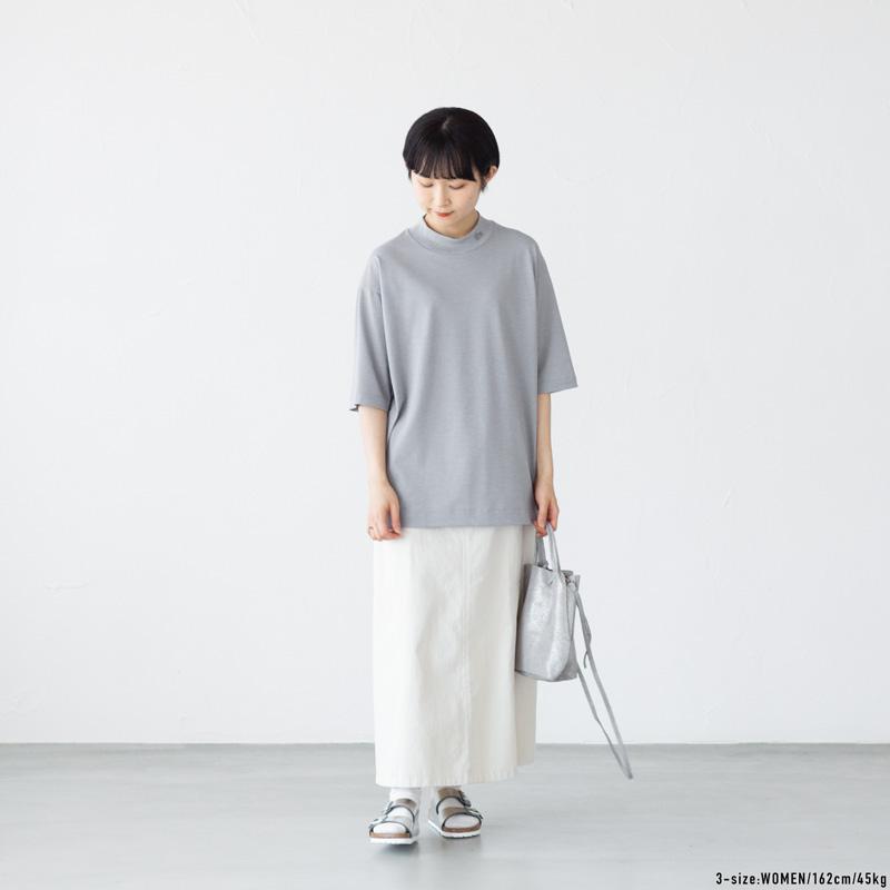LACOSTE（ラコステ） 5分袖 モックネック サマーニット Tシャツ