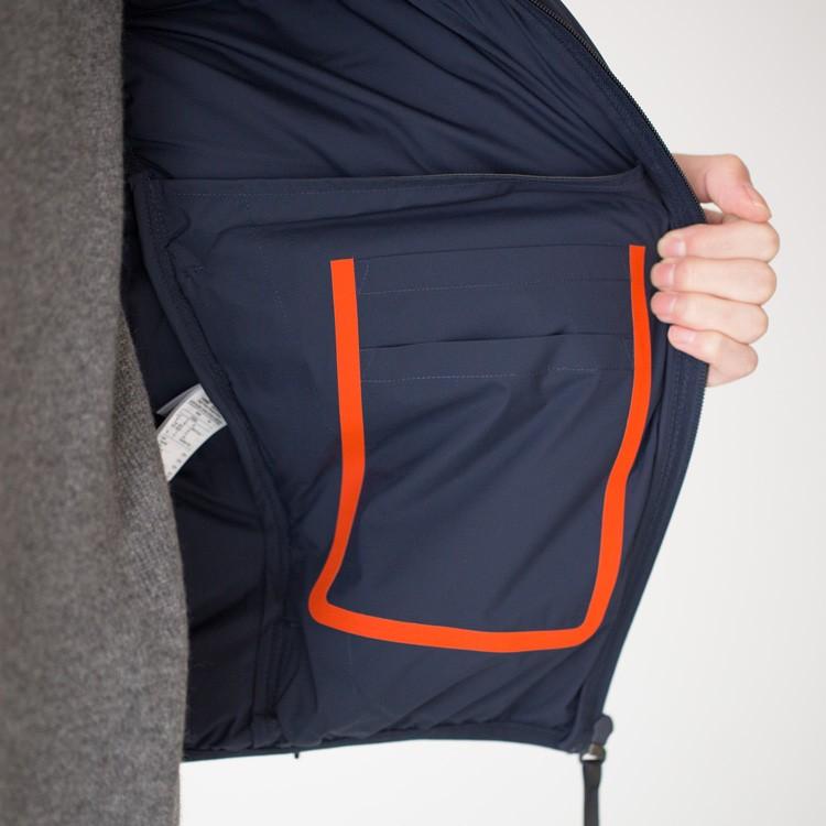 LACOSTEリバーシブル　ダウンジャケット キルティング ラコステ LACOSTE リバーシブルダウンジャケット （ネイビー×レッド