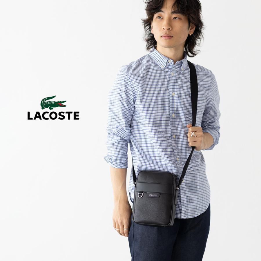 LACOSTE（ラコステ） オシアン レザー サッチェルバッグ NH5047OI