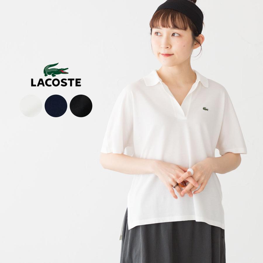LACOSTE ラコステ スキッパー ネック ポロシャツ PF1123-10 LACOSTE ラコステ スキッパー ネック ポロシャツ PF1123-10