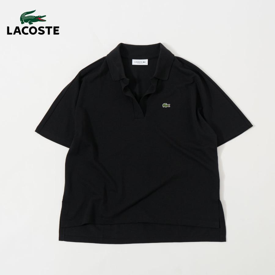 LACOSTE ラコステ スキッパー ネック ポロシャツ PF1123-10 LACOSTE ラコステ スキッパー ネック ポロシャツ PF1123-10