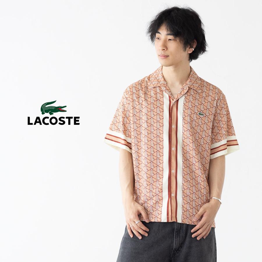 LACOSTE ラコステ モノグラム オープンカラー シャツ CH9094-10