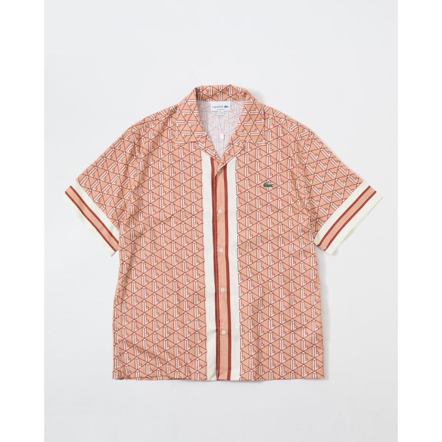 LACOSTE ラコステ モノグラム オープンカラー シャツ CH9094-10