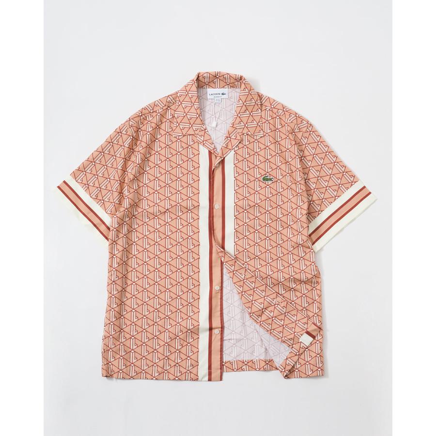 LACOSTE ラコステ モノグラム オープンカラー シャツ CH9094-10
