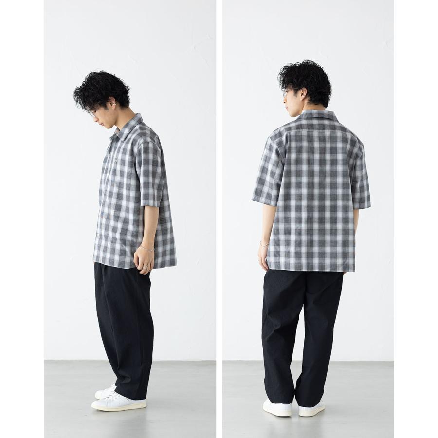 L★美品★LACOSTE★オープンカラーシャツ★ブラック★COOLMAX★半袖 LACOSTE ラコステ リネンブレンド オープンカラー オンブレ