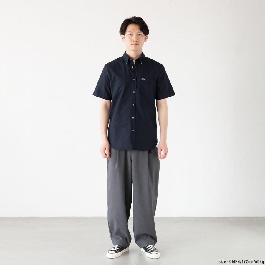 ラコステ オックスフォード 半袖 ボタンダウン シャツ LACOSTE CH1917-10 レギュラーフィット メンズ 上品 きれいめ ビジネス オフィス クールビズ｜cocochiya｜05