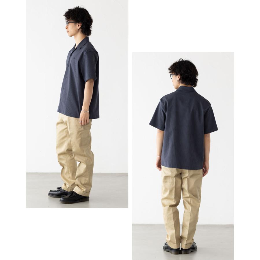 LACOSTE（ラコステ） シアサッカー オープンカラー シャツ LACOSTE