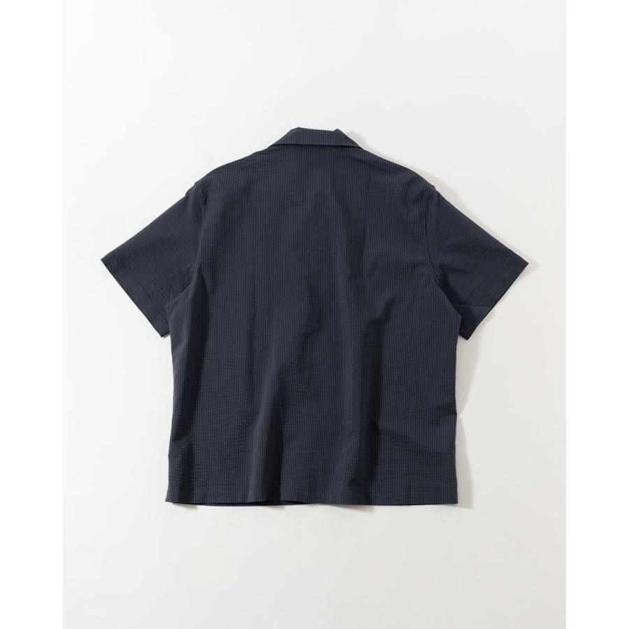 LACOSTE（ラコステ） シアサッカー オープンカラー シャツ LACOSTE