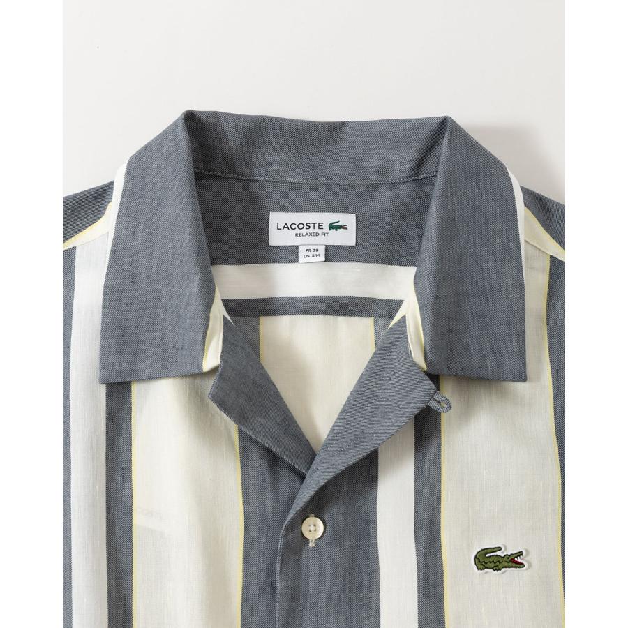 LACOSTE（ラコステ） リネンブレンド オープンカラーシャツ LACOSTE
