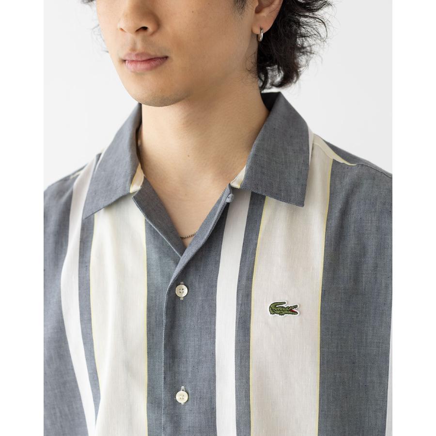 LACOSTE（ラコステ） リネンブレンド オープンカラーシャツ LACOSTE