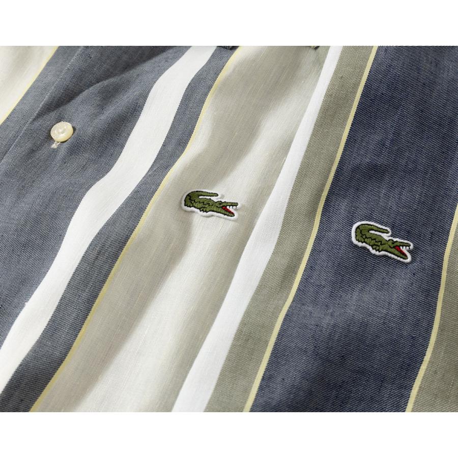 LACOSTE（ラコステ） リネンブレンド オープンカラーシャツ LACOSTE