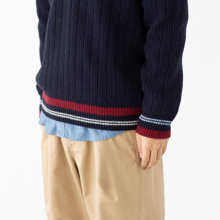 LACOSTE（ラコステ） Vネック リブニット セーター LACOSTE AH3133-10