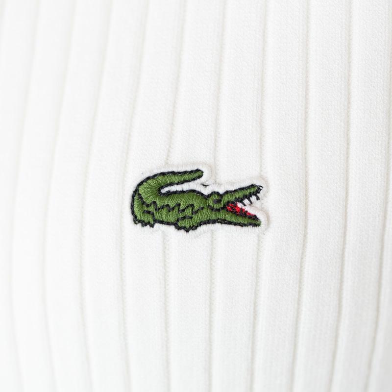 美品！LACOSTE ラコステ　半袖　サマーニット　L LACOSTE（ラコステ） 【20%OFF】ラコステ 3D リブ ニット Tシャツ