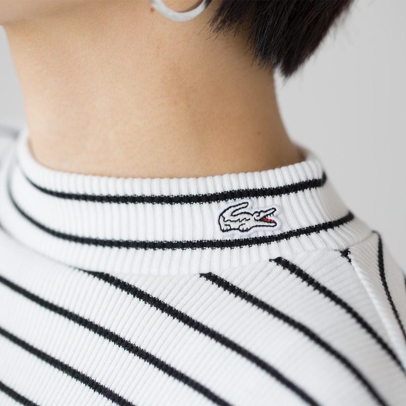 LACOSTE（ラコステ） モックネック ロングスリーブ リブ ニット