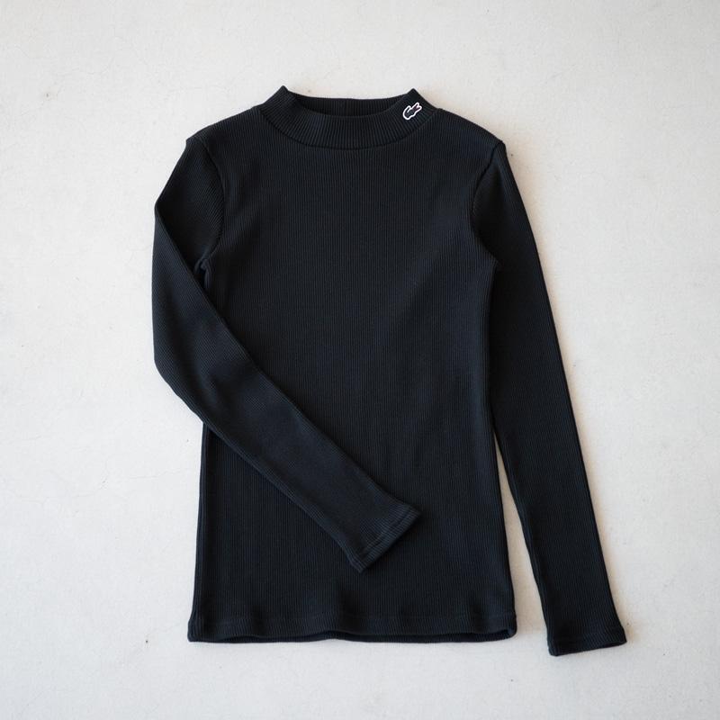 LACOSTE（ラコステ） モックネック ロングスリーブ リブ ニット