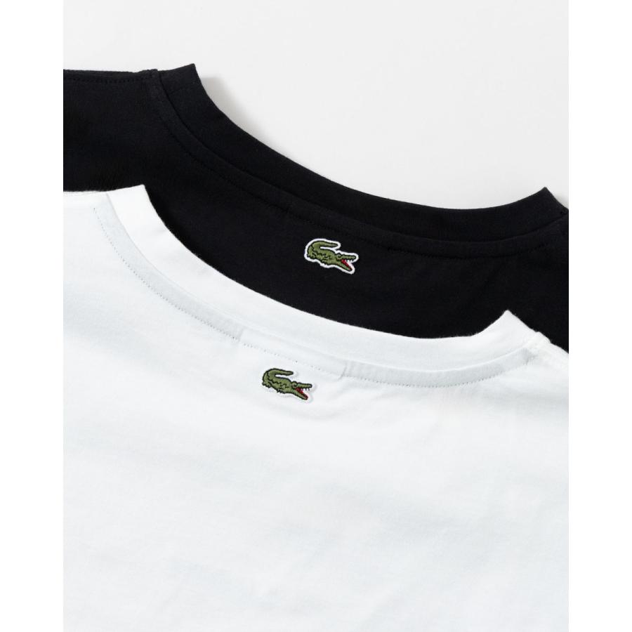 ラコステ ワイド＆ショートネームステッチ  Tシャツ LACOSTE TF016J-99 日本製 レディース フロント刺繍 ５分袖 クロップド丈 | LACOSTE | 11
