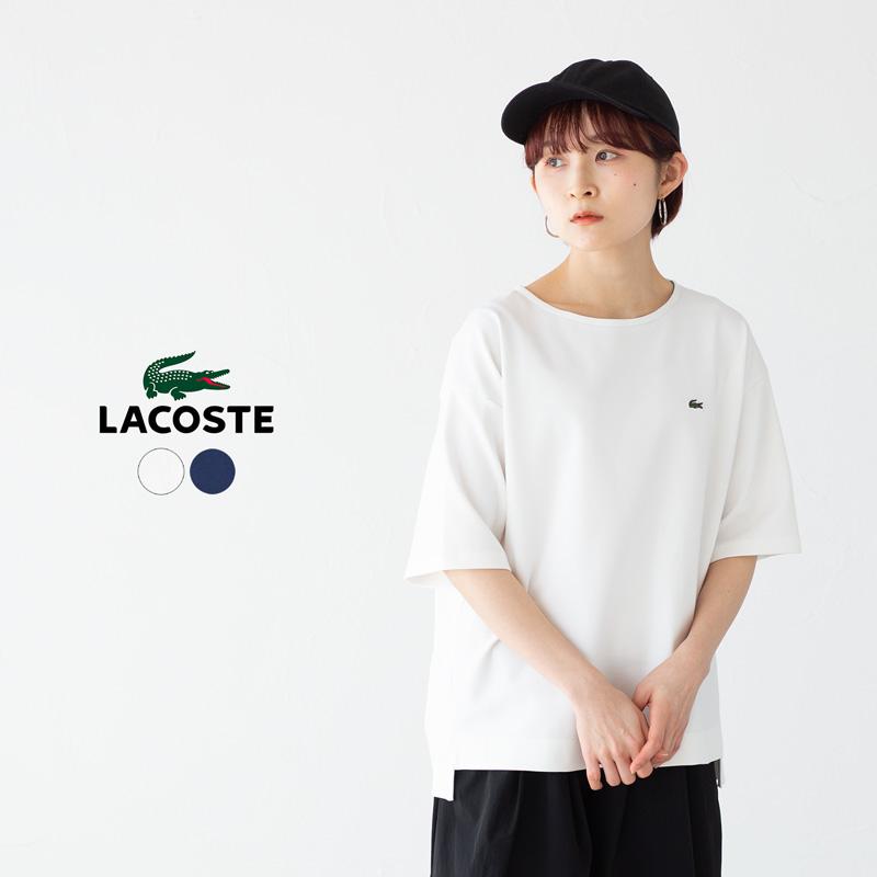 LACOSTE ラコステ クールマックス ミラノリブニット ボクシー T LACOSTE ラコステ クールマックス ミラノリブニット ボクシー T