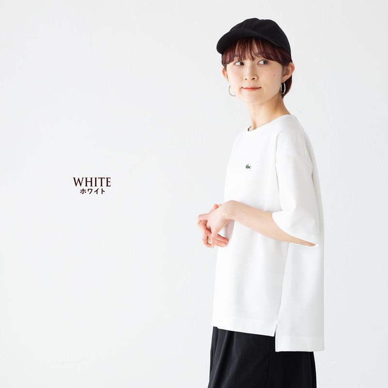 ブリーフィング　cool max レディース　シャツ　L タグ付き新品 LACOSTE（ラコステ） クールマックス ミラノリブニット ボクシー T