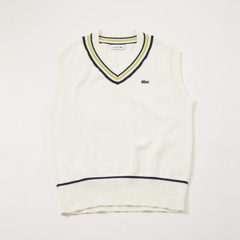 LACOSTE ラコステ コットンポリ ニット チルデンベスト AF010J LACOSTE ラコステ コットンポリ ニット チルデンベスト AF010J
