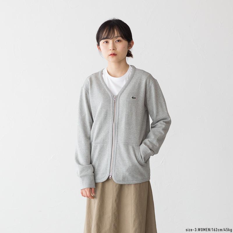 LACOSTE ラコステ プレミアム スウェット ジップカーディガン LACOSTE ラコステ プレミアム スウェット ジップカーディガン