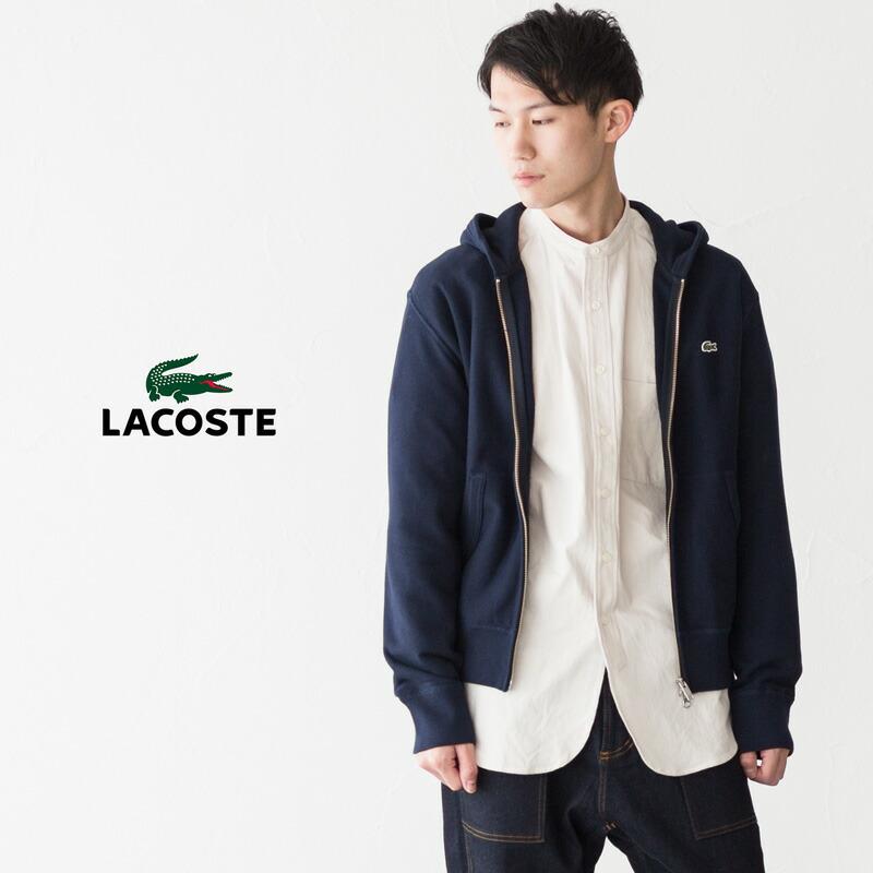 LACOSTE ラコステ プレミアム スウェット ジップ フーディー LACOSTE ラコステ プレミアム スウェット ジップ フーディー