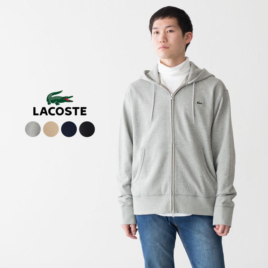 LACOSTE ラコステ プレミアム スウェット ジップ フーディー LACOSTE ラコステ プレミアム スウェット ジップ フーディー