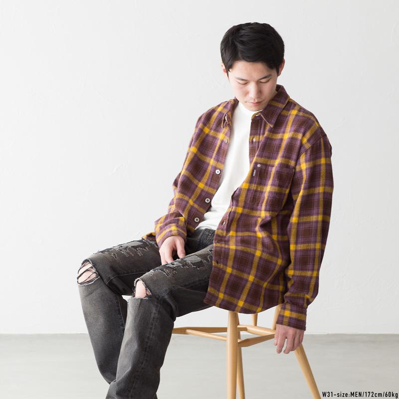 リーバイス シルバータブ オーバーサイズ ワンポケット チェック シャツ LEVI'S A34040009 SILVERTAB｜cocochiya｜02