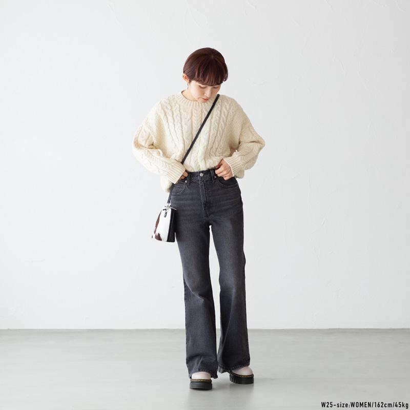 Levi's リーバイス 70S HIGH フレア ブラック JUST A HINT Levi's リーバイス 70S HIGH フレア ブラック JUST A HINT