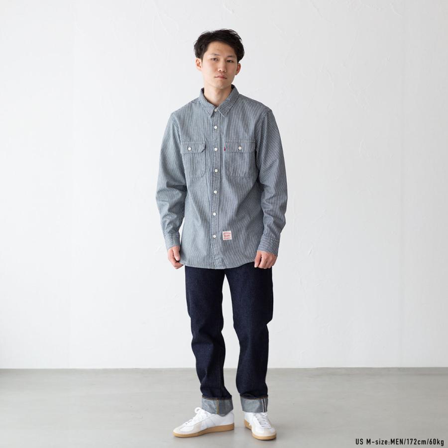 s*m様 【新品 未使用】Levi's ストライプ ワークパンツ リーバイス ヒ Levi's（リーバイス） ワークウェア クラシック ワーカーシャツ