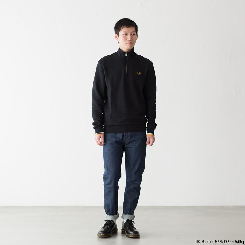 FRED PERRY フレッドペリー ハーフジップ スウェットシャツ