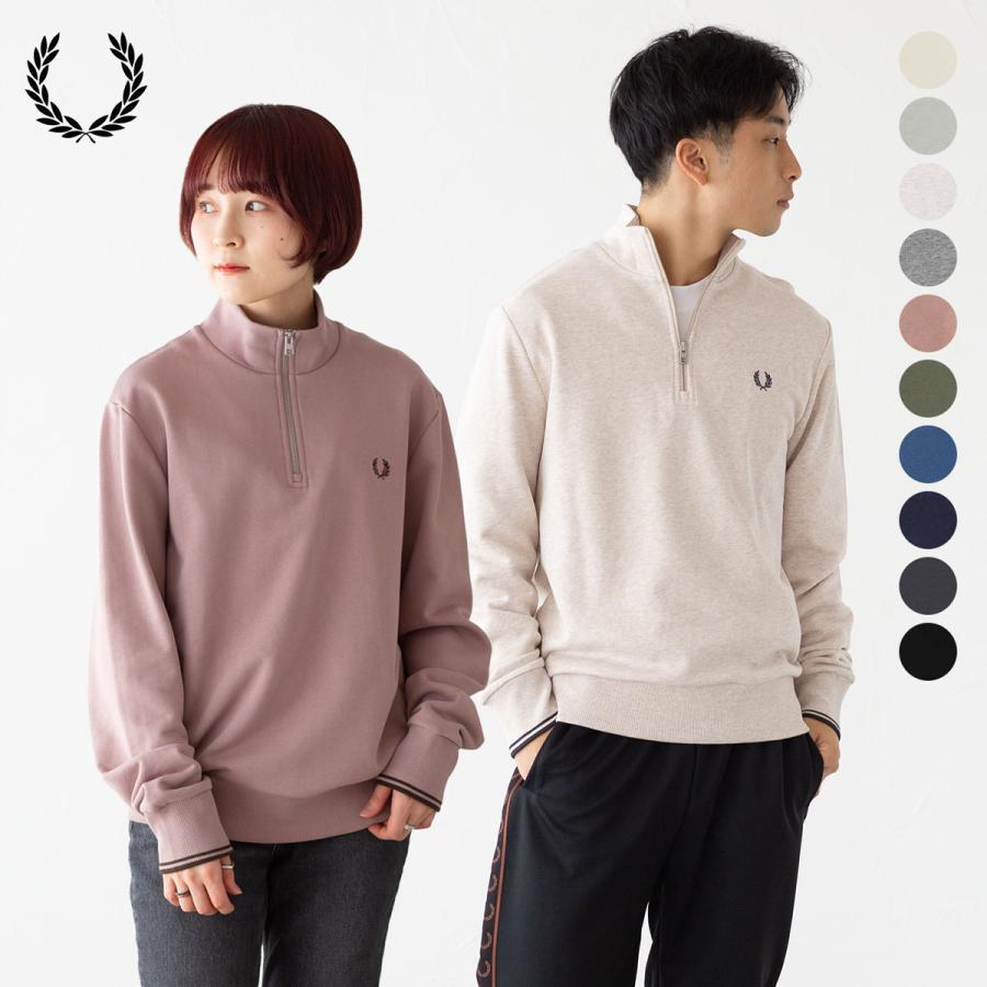 FRED PERRY フレッドペリー ハーフジップ スウェットシャツ FRED PERRY フレッドペリー ハーフジップ スウェットシャツ